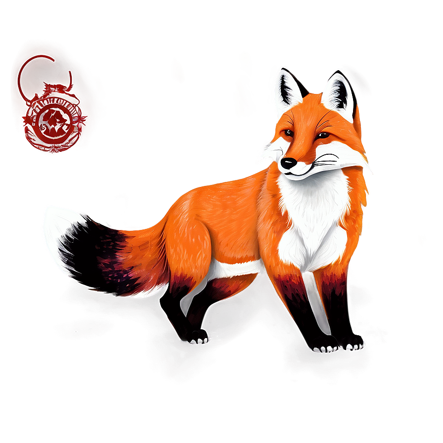 Red Fox Illustration Png 49 PNG