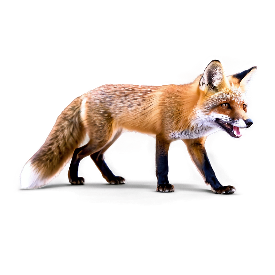 Red Fox In Action Png Vlc80 PNG