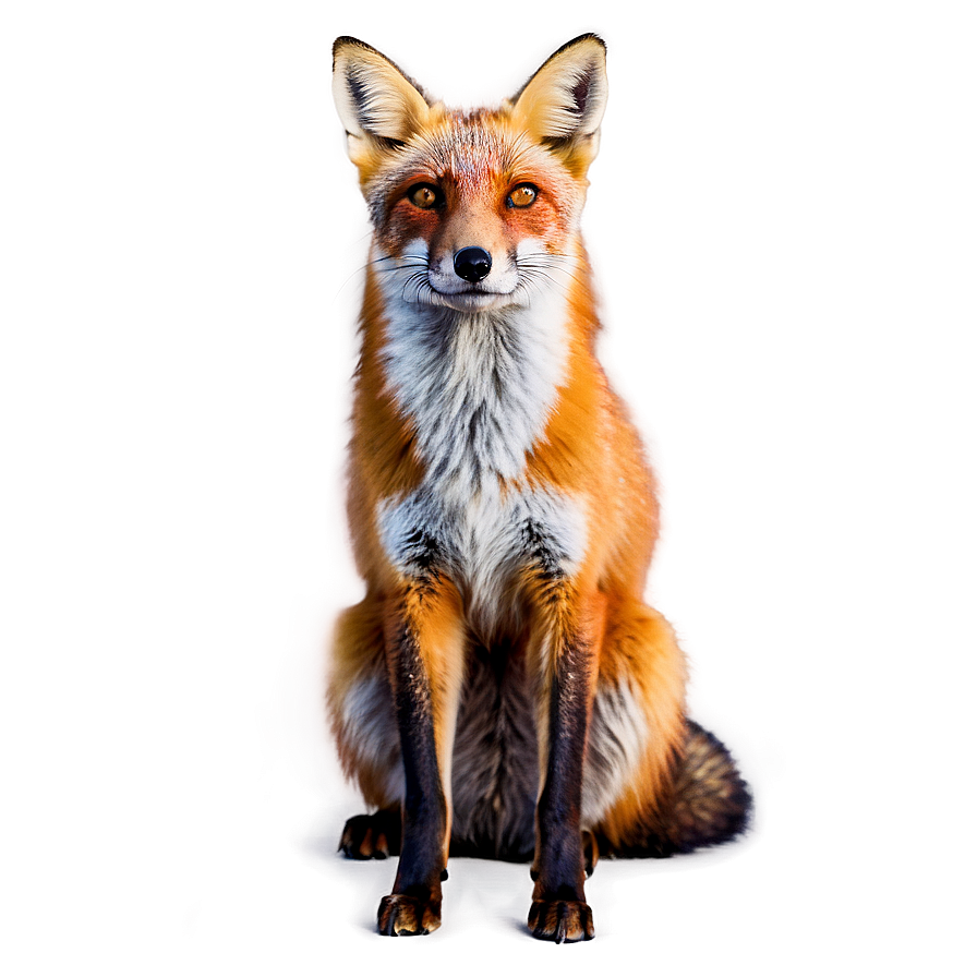 Red Fox In Golden Light Png Ppg50 PNG