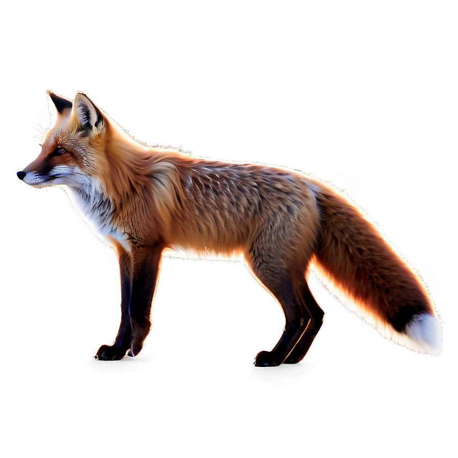 Red Fox In Moonlight Png Ouc PNG