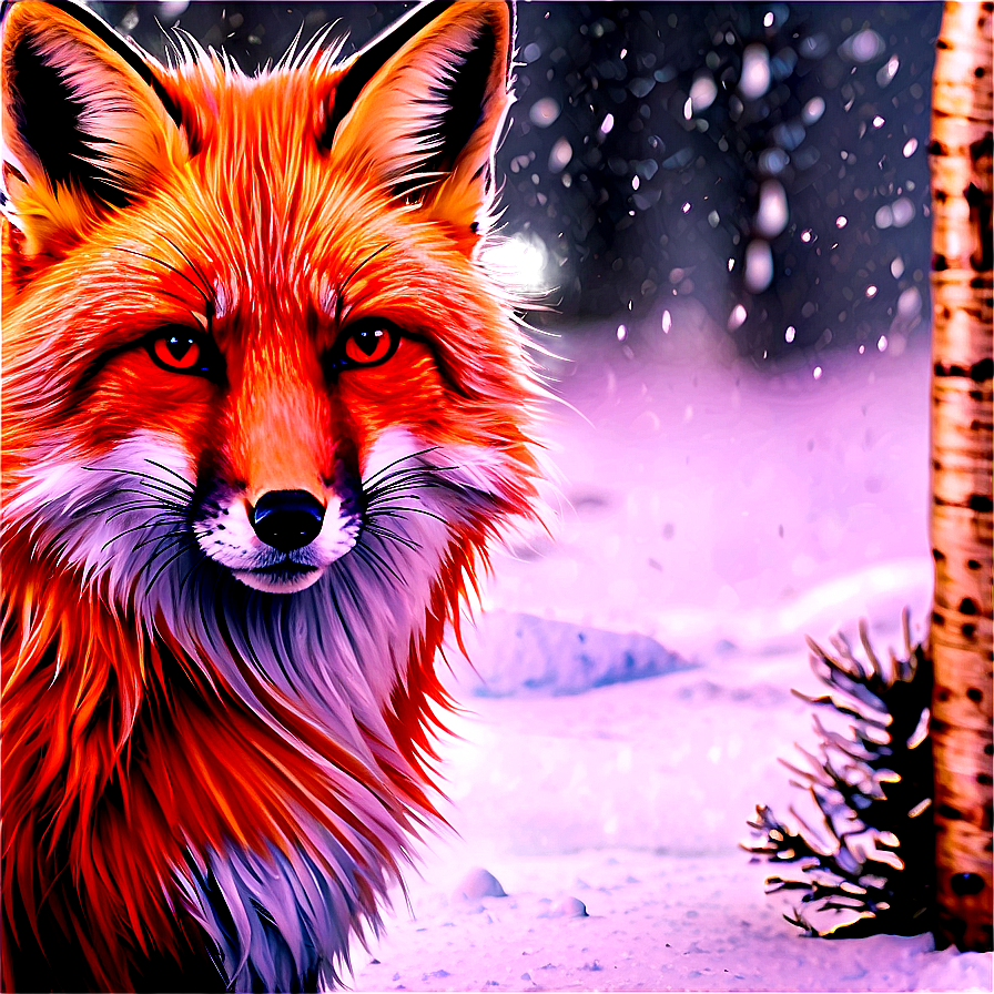 Red Fox In Snow Png 76 PNG