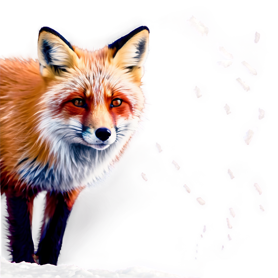 Red Fox In Snow Png 84 PNG