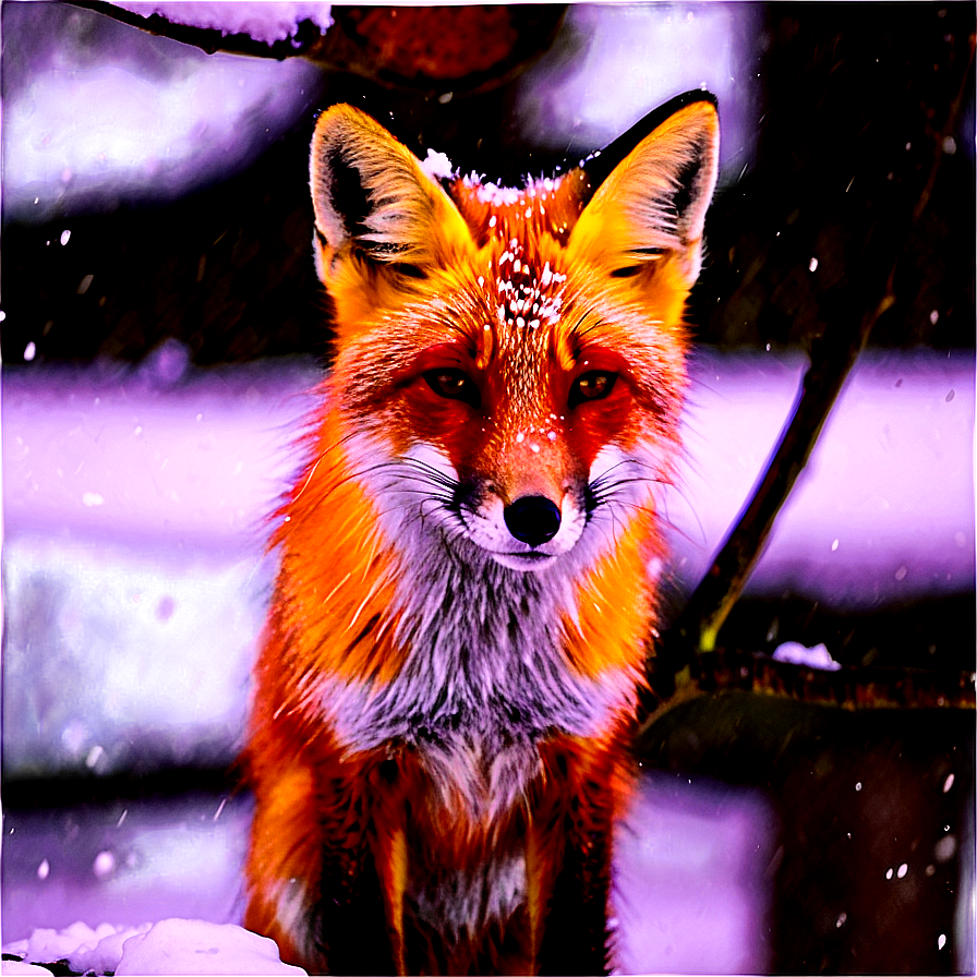 Red Fox In Snow Png Dhk11 PNG