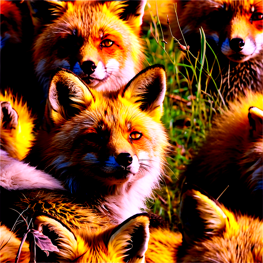 Red Fox In Sunlight Png 86 PNG