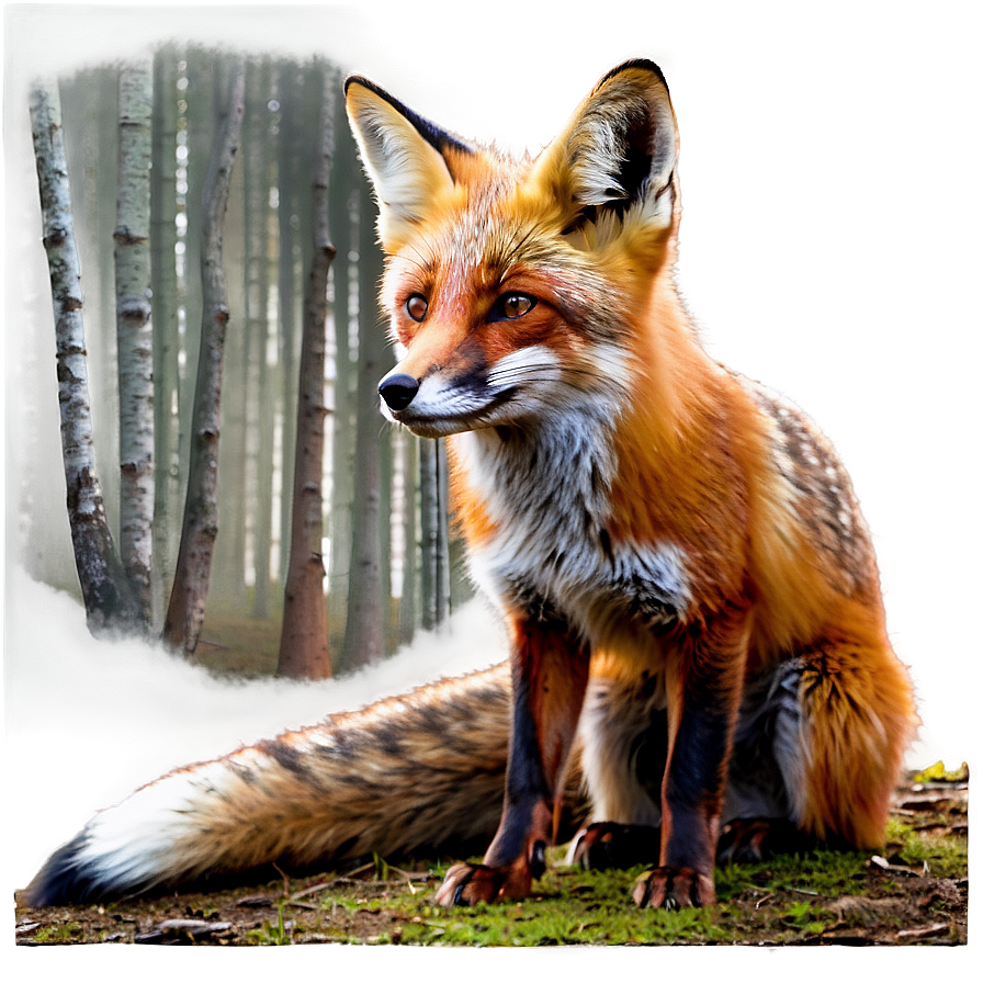 Red Fox In The Forest Png Rqw87 PNG