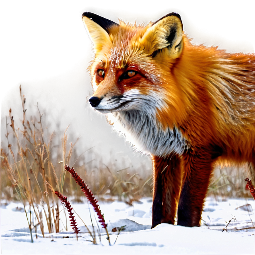 Red Fox In Winter Png Nga86 PNG