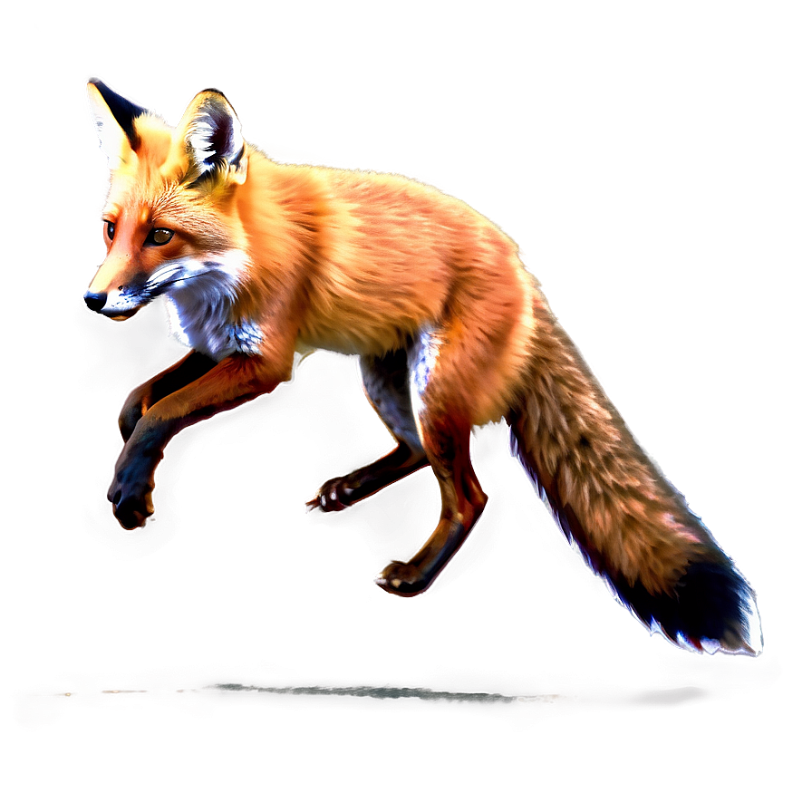 Red Fox Running Png 06242024 PNG