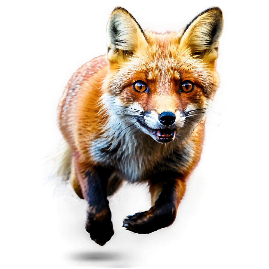 Red Fox Running Png Bue PNG