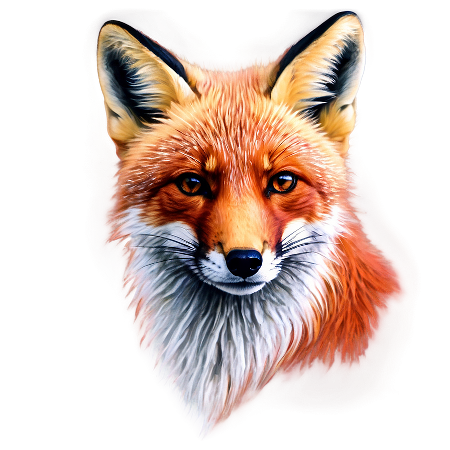 Red Fox Sketch Png 06242024 PNG