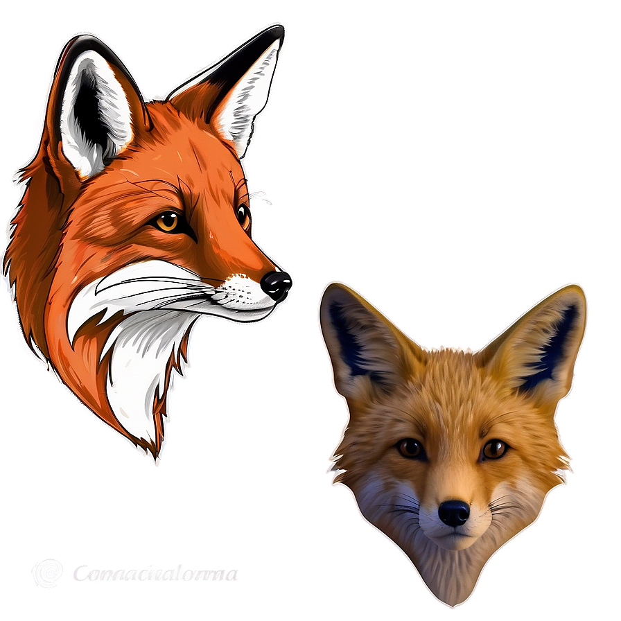 Red Fox Sketch Png Arx16 PNG