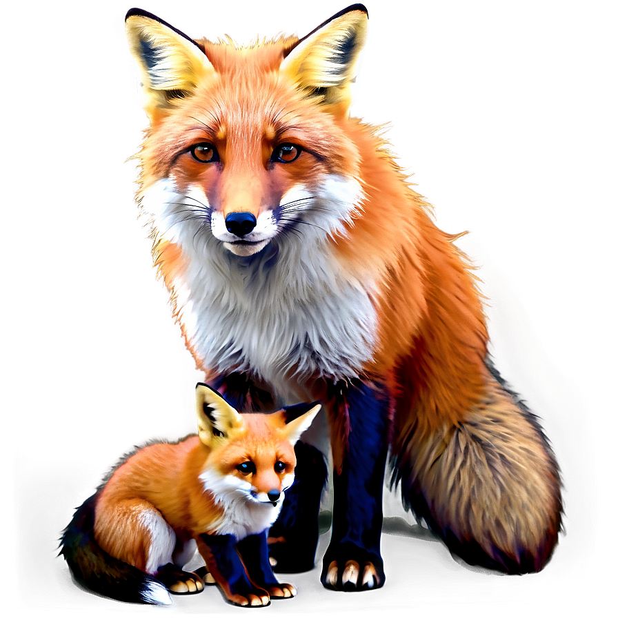 Red Fox With Cubs Png 34 PNG