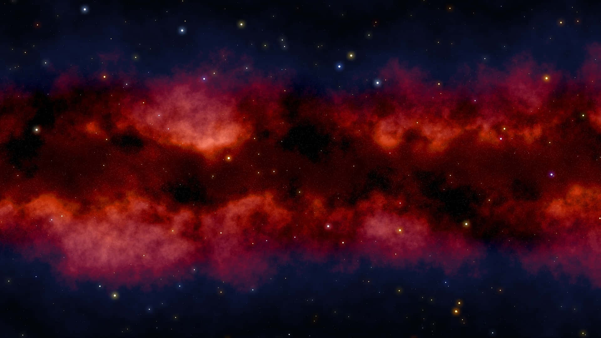 Awesome Red Galaxy Background