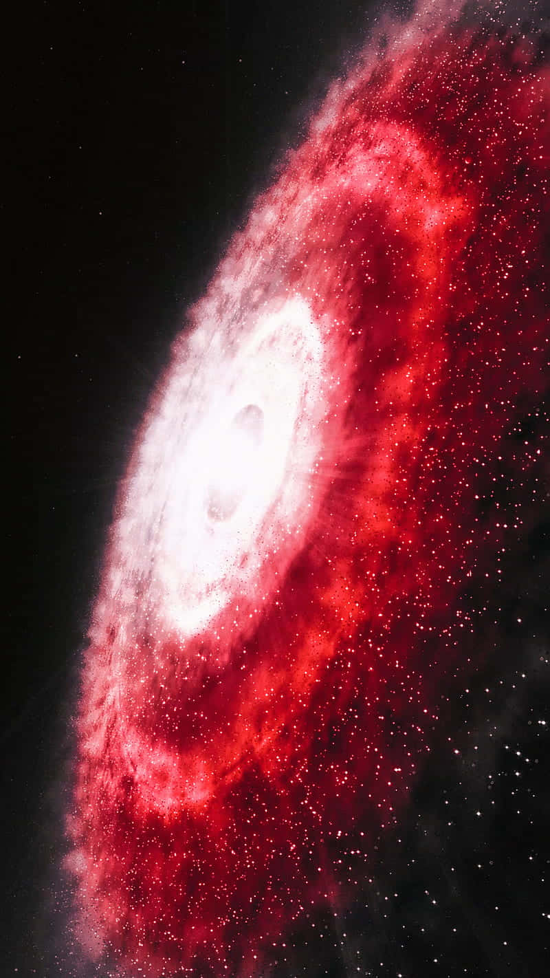 Utforskadjupen Av En Häpnadsväckande Röd Galax