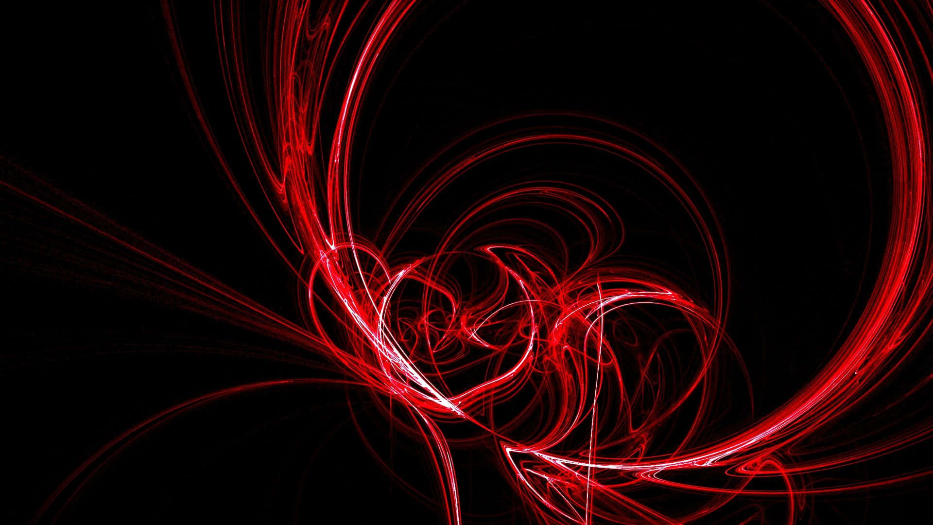 Red Gaming Spiral Lights Wallpaper
