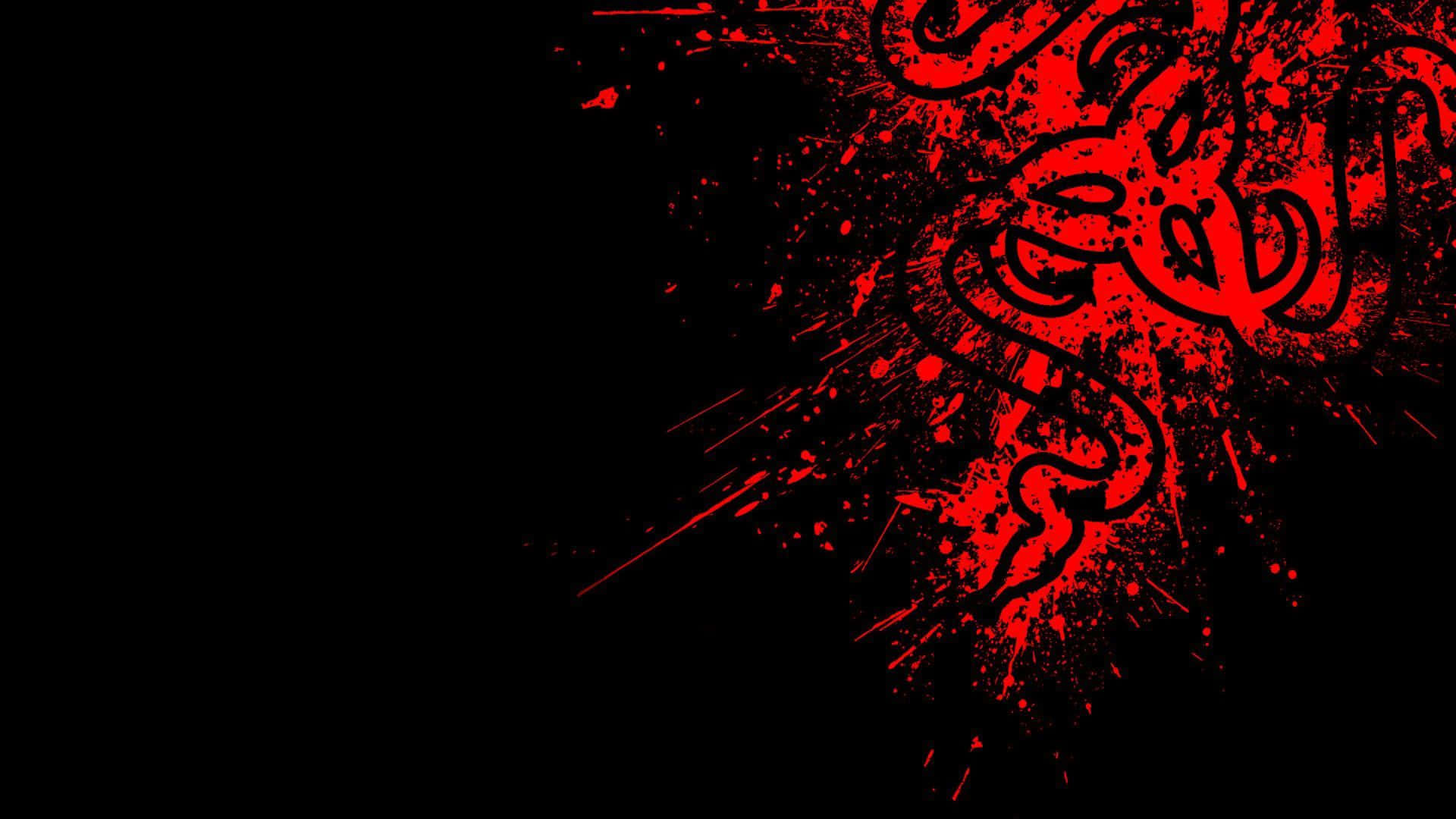 Spændende gaming på en rød baggrund Wallpaper