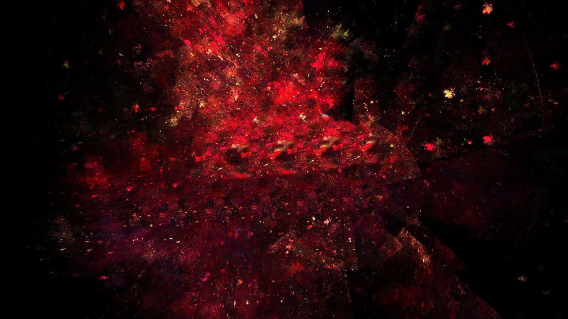 A Red And Black Abstract Background With A Red Light