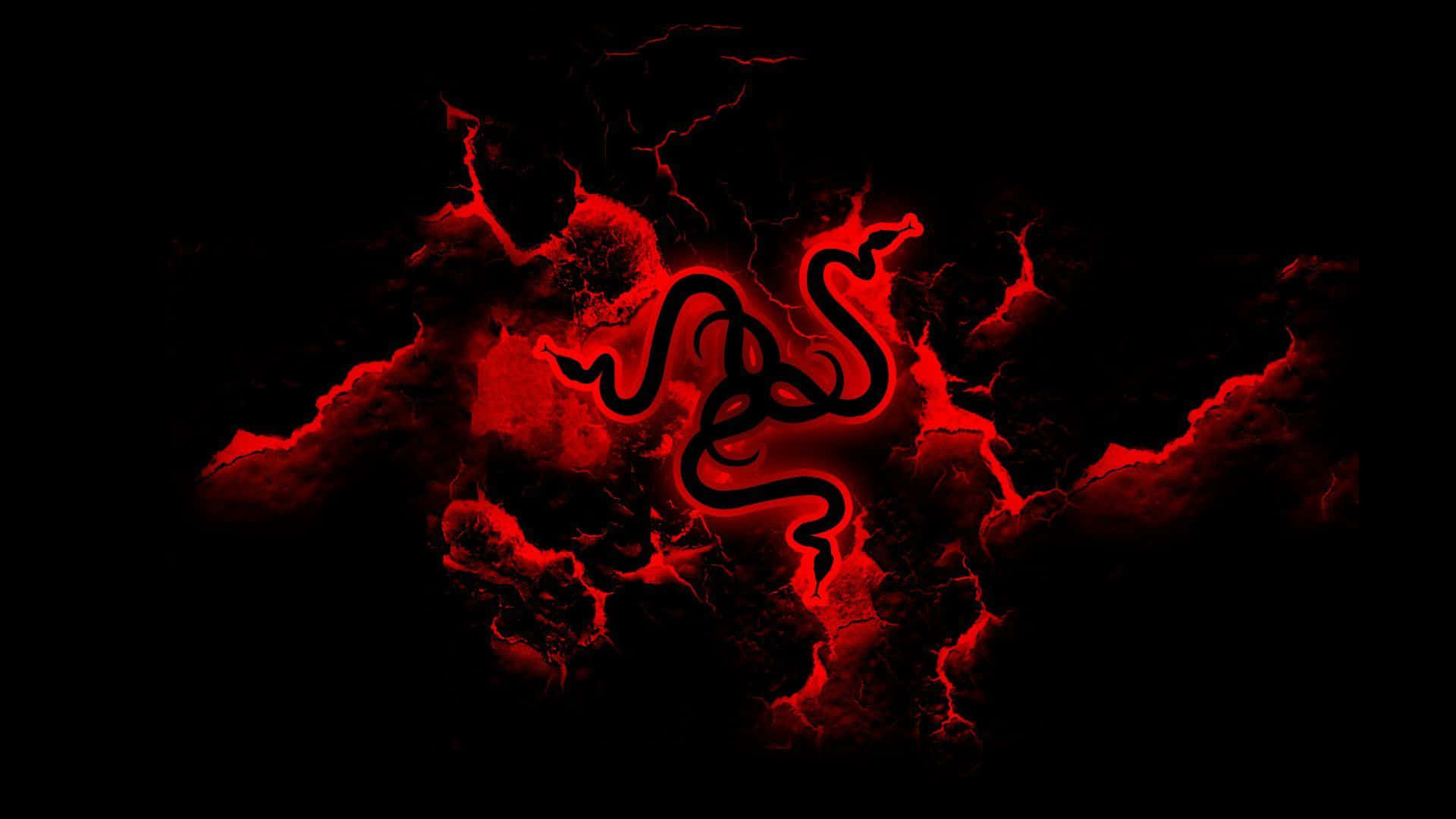 Fondode Pantalla Rojo Con El Logotipo De Razer Para Gaming Fondo de pantalla