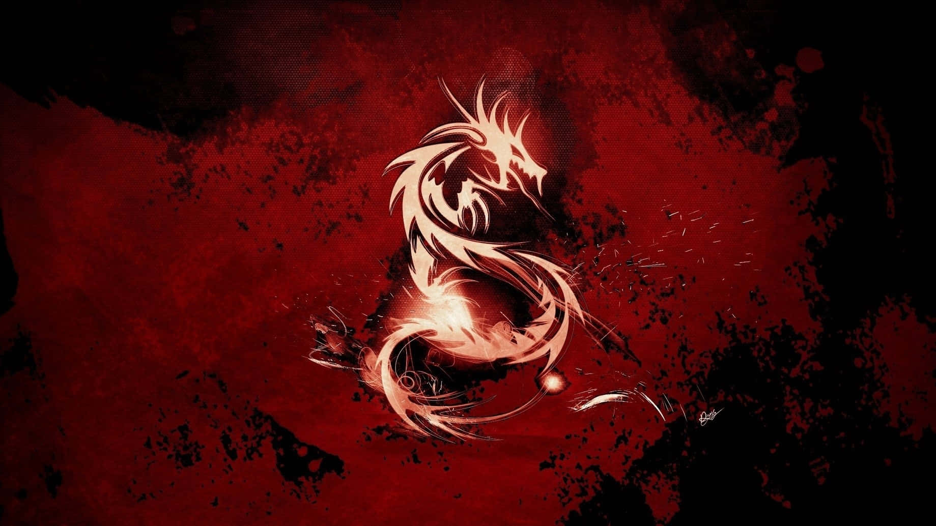 Red Gaming Dragon Wallpaper