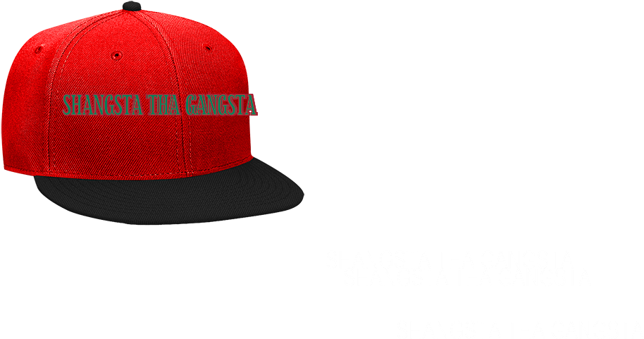 Red Gangsta Snapback Hat PNG