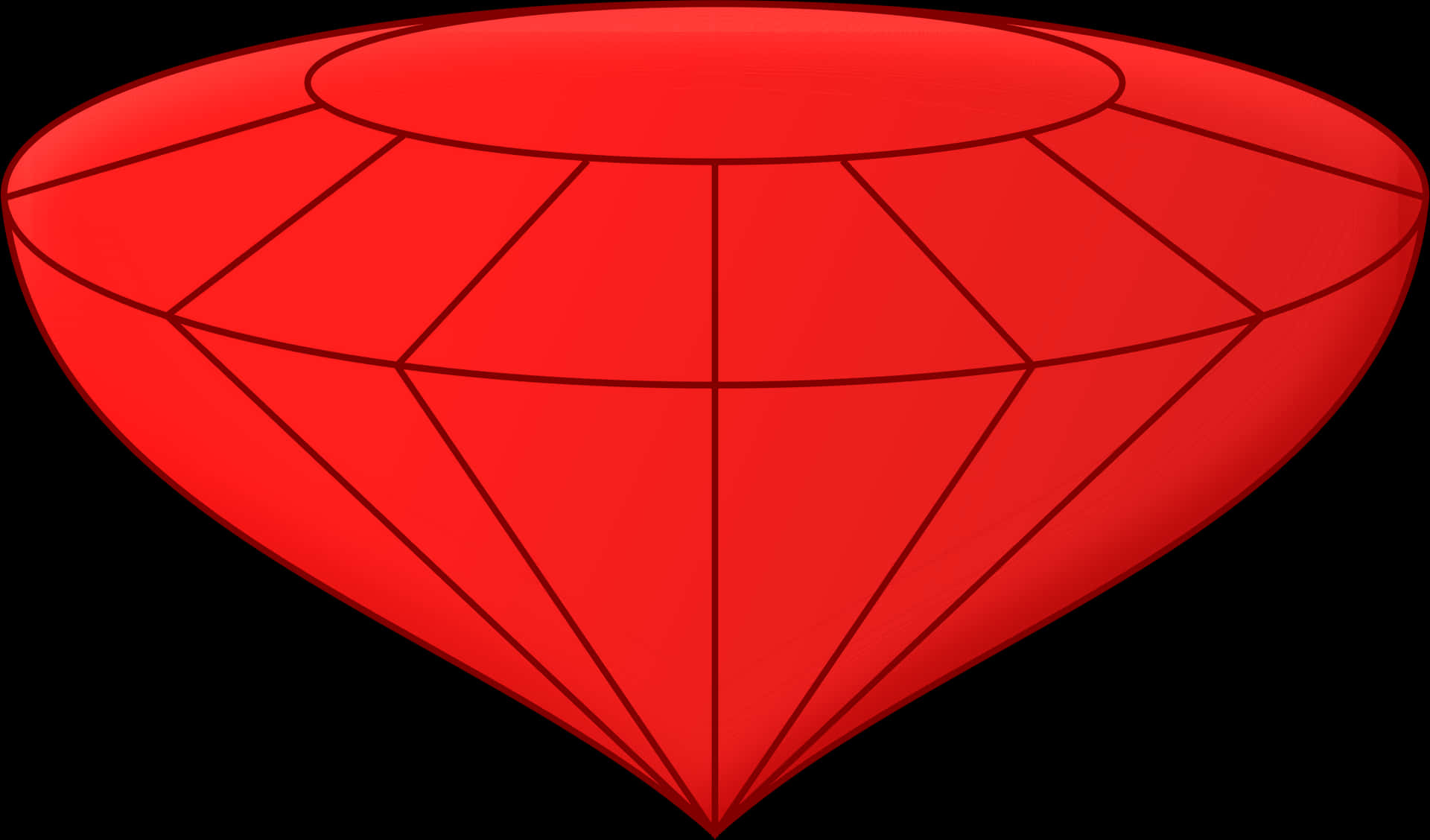 Red Gemstone Graphic PNG