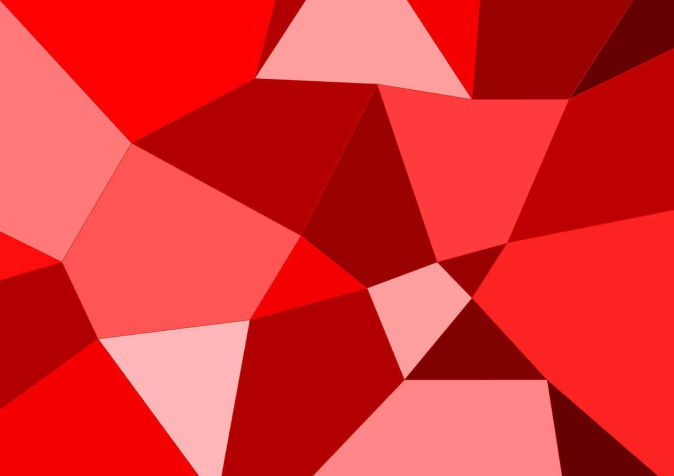 Red Geometric Polygon Background Wallpaper