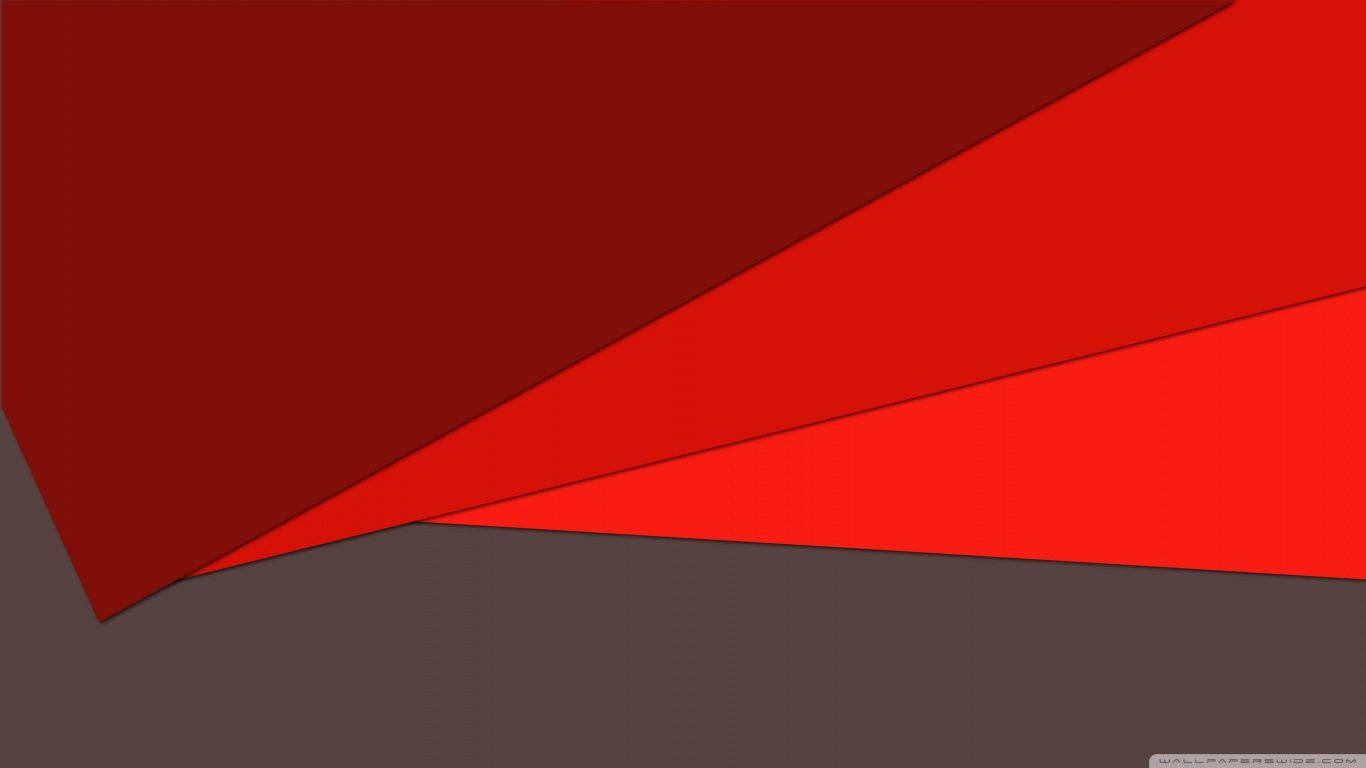 Abstract Red Geometric Shapes Wallpaper