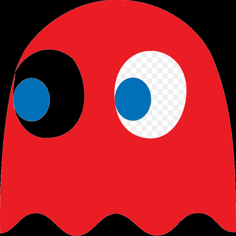 Red Ghost Pacman Game Character.png PNG
