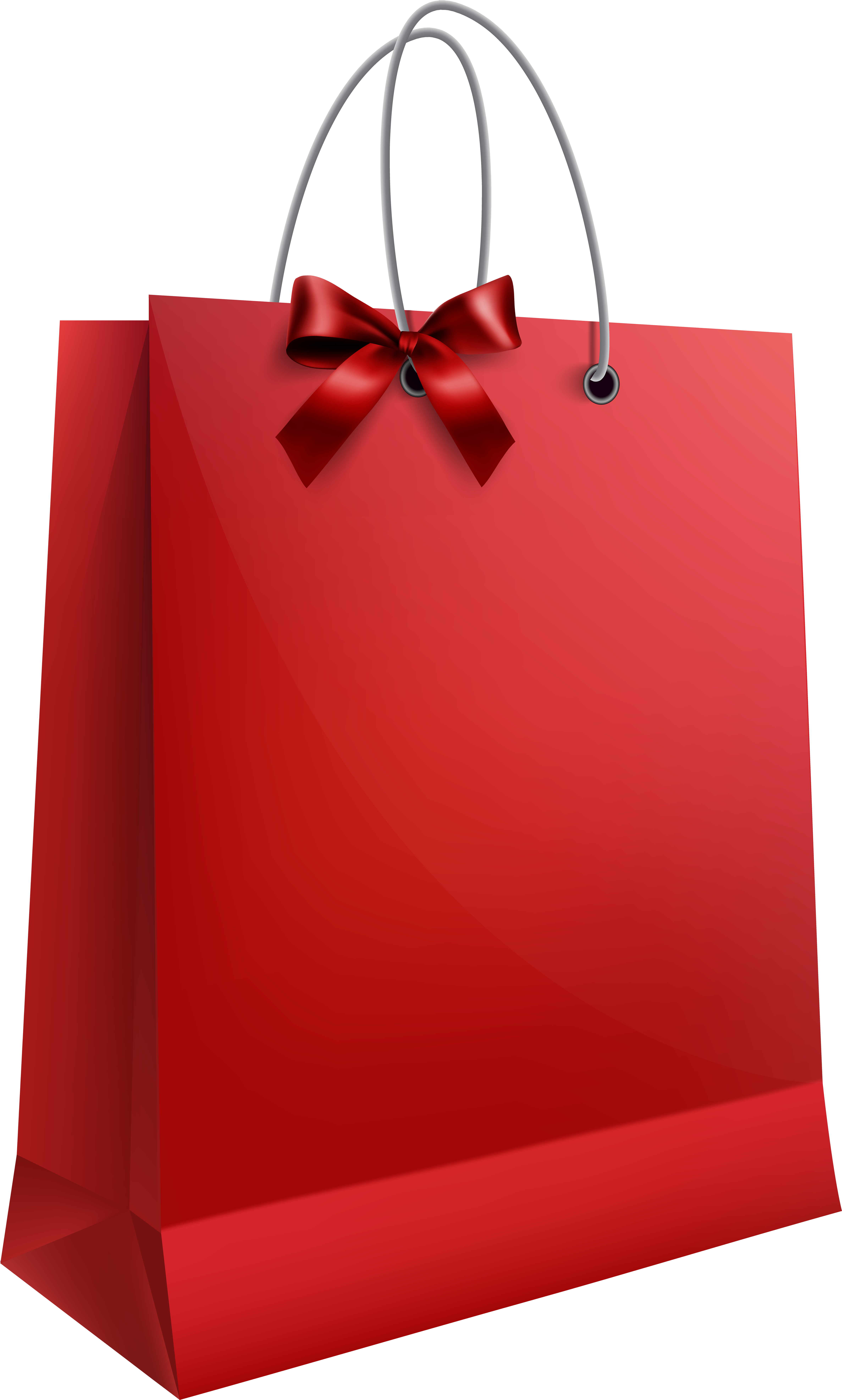 Red Gift Bagwith Bow PNG