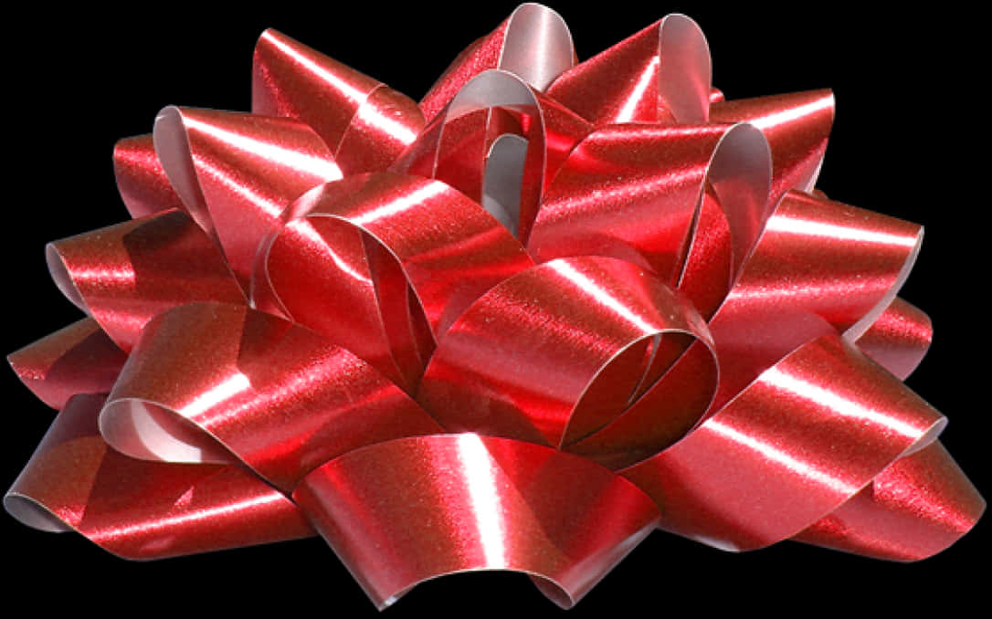 Red Gift Bow Decoration PNG