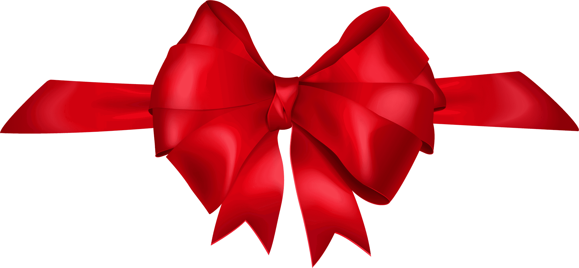 Red Gift Bow Transparent Background PNG