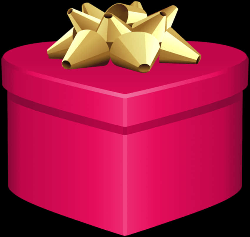 Red Gift Boxwith Golden Bow PNG