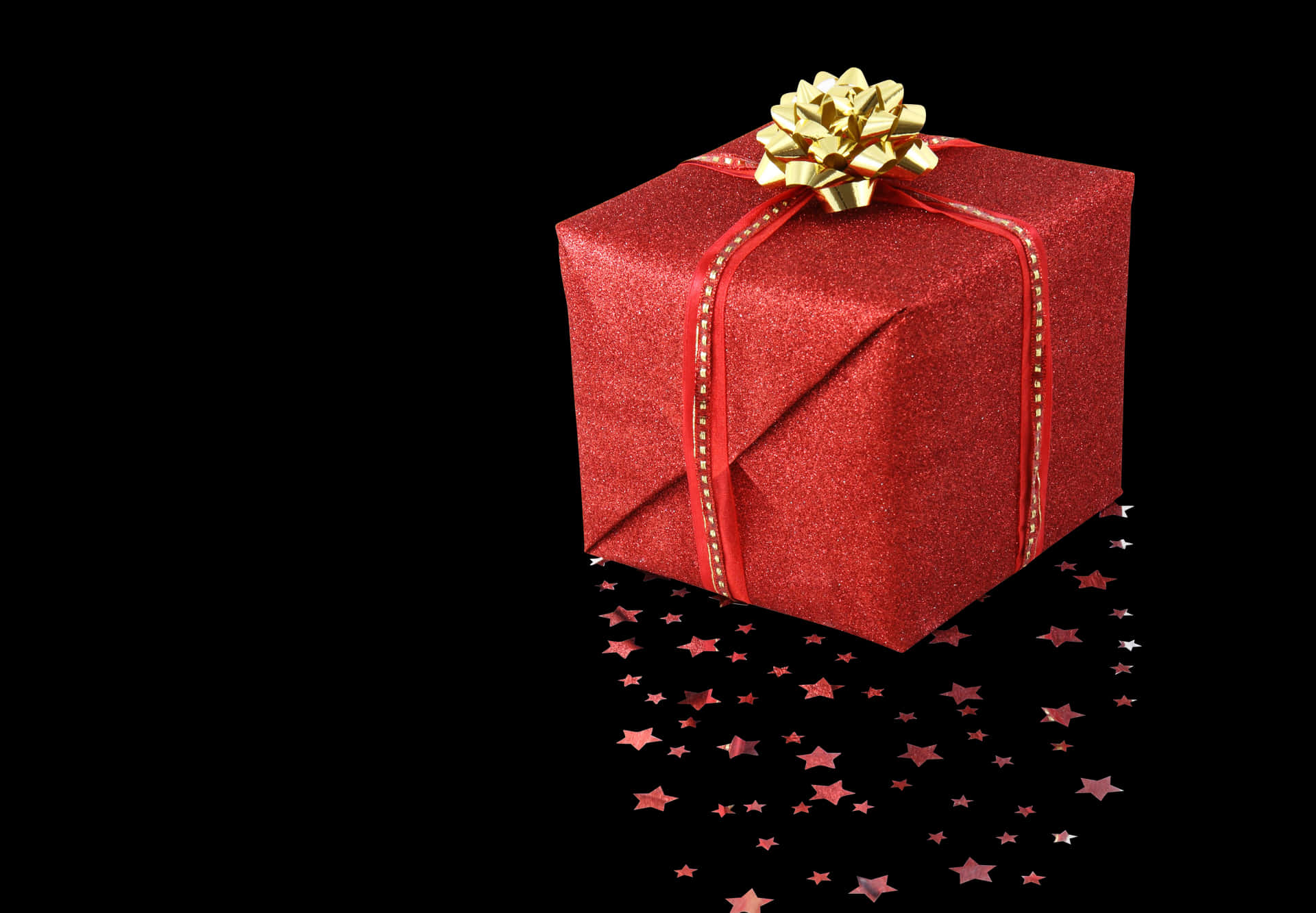 Red Gift Boxwith Golden Bow PNG