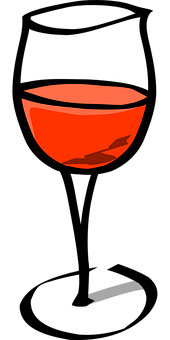 Red Glass Bowl Black Background PNG