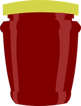 Red Glass Jar Cartoon PNG
