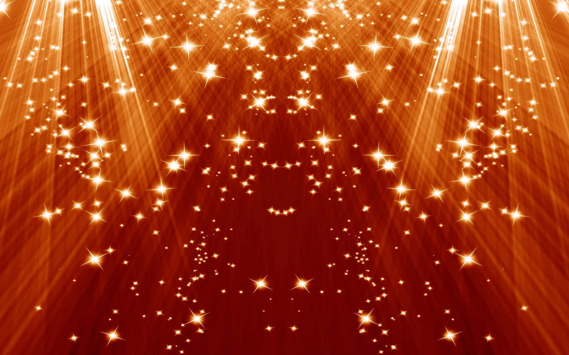 A Golden Background With Stars Shining In The Light Wallpaper