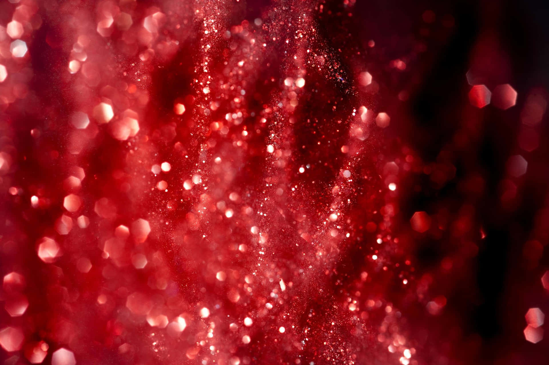 Funkelndesrotes Glitter-weihnachtsmuster Wallpaper