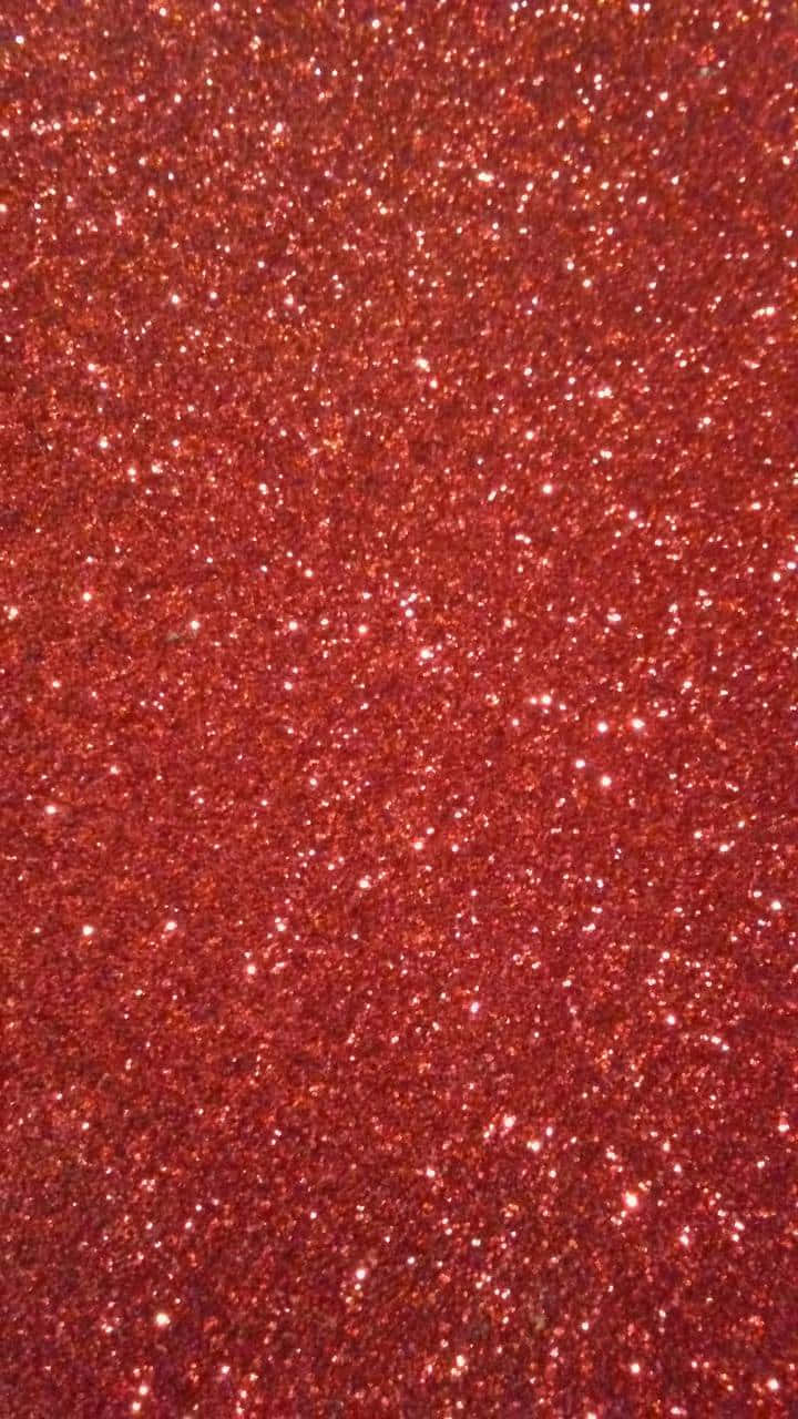 Red Glitter Background With A Close Up View Wallpaper
