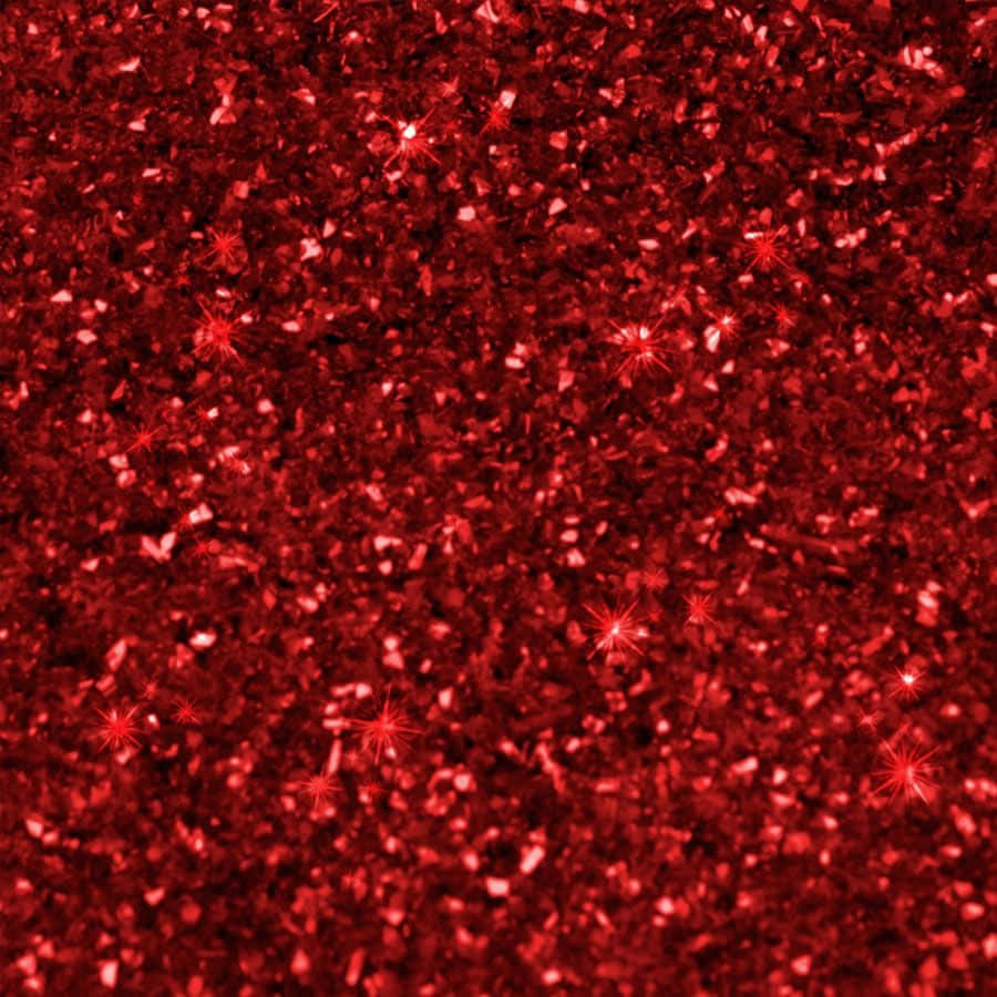The sparkling intensity of red glitter Wallpaper