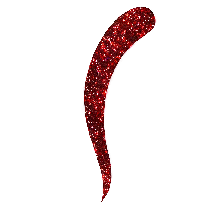 Red Glitter Line Highlight Png Kim PNG