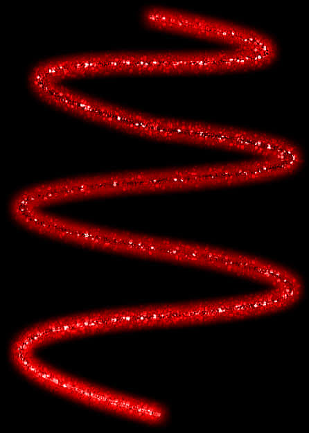 Red Glitter Swirls PNG