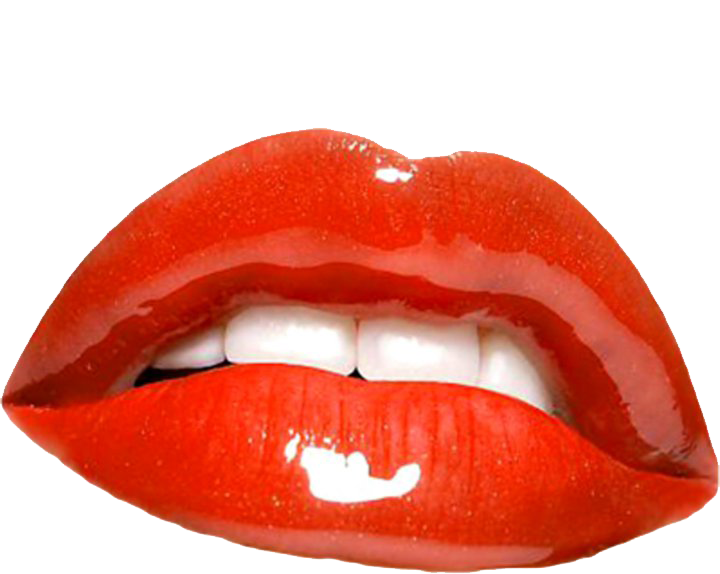 Download Red Glossy Lips Closeup.png | Wallpapers.com