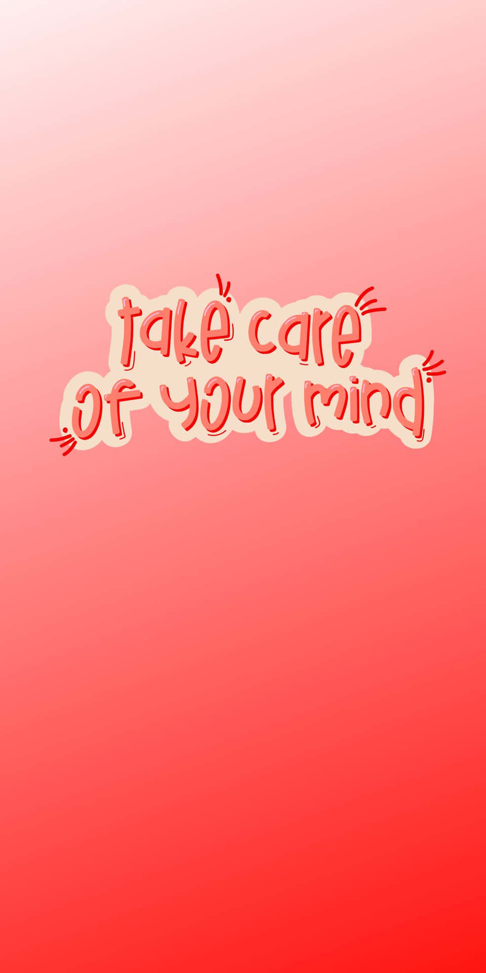 Mental Health Quote Red Gradient Background