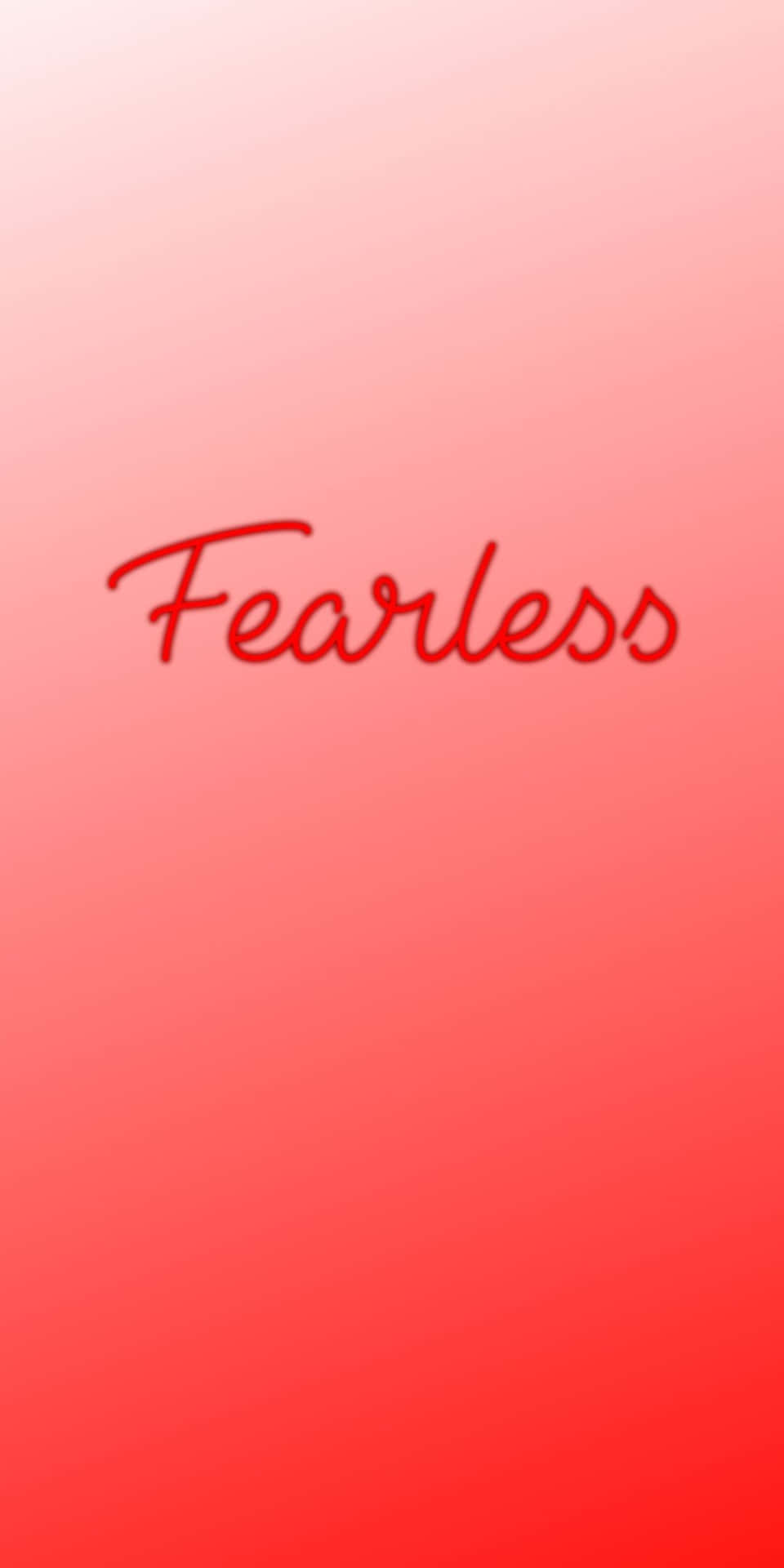 Fearless Typography Red Gradient Background