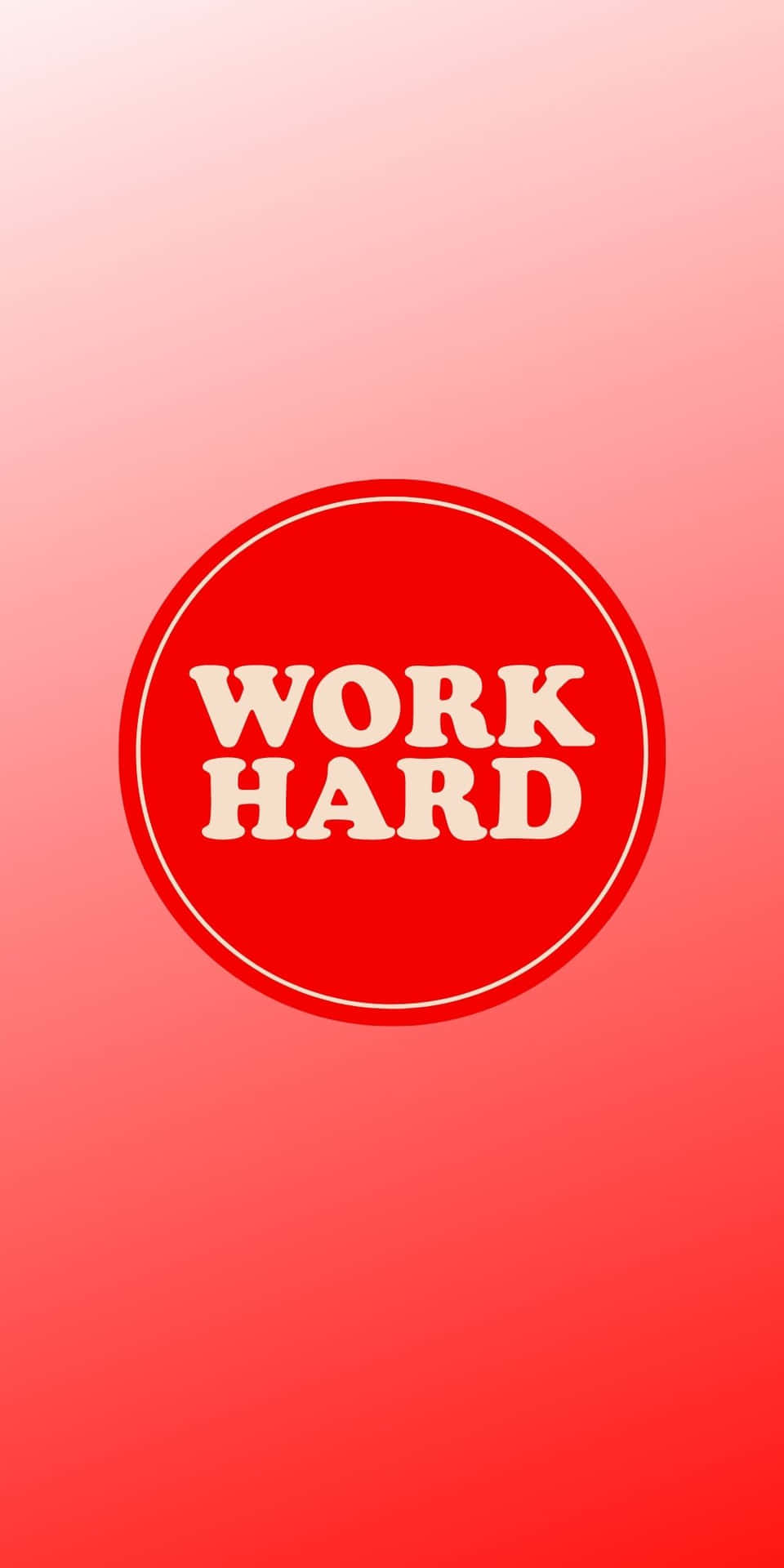 Work Hard Motivational Red Gradient Background