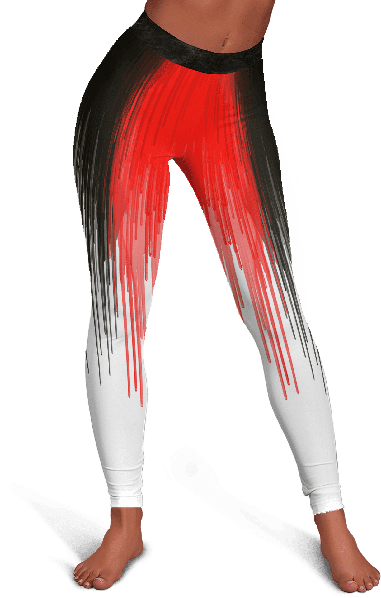 Red Gradient Leggings PNG