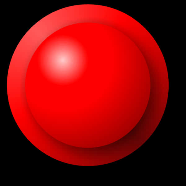Red Gradient Sphere Graphic PNG