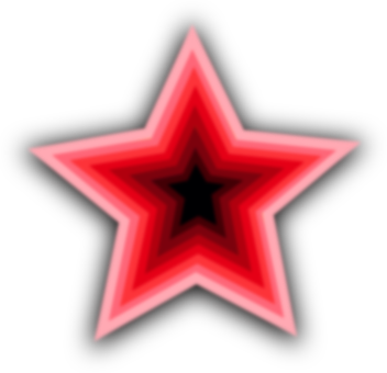 Red Gradient Star Blur Background PNG