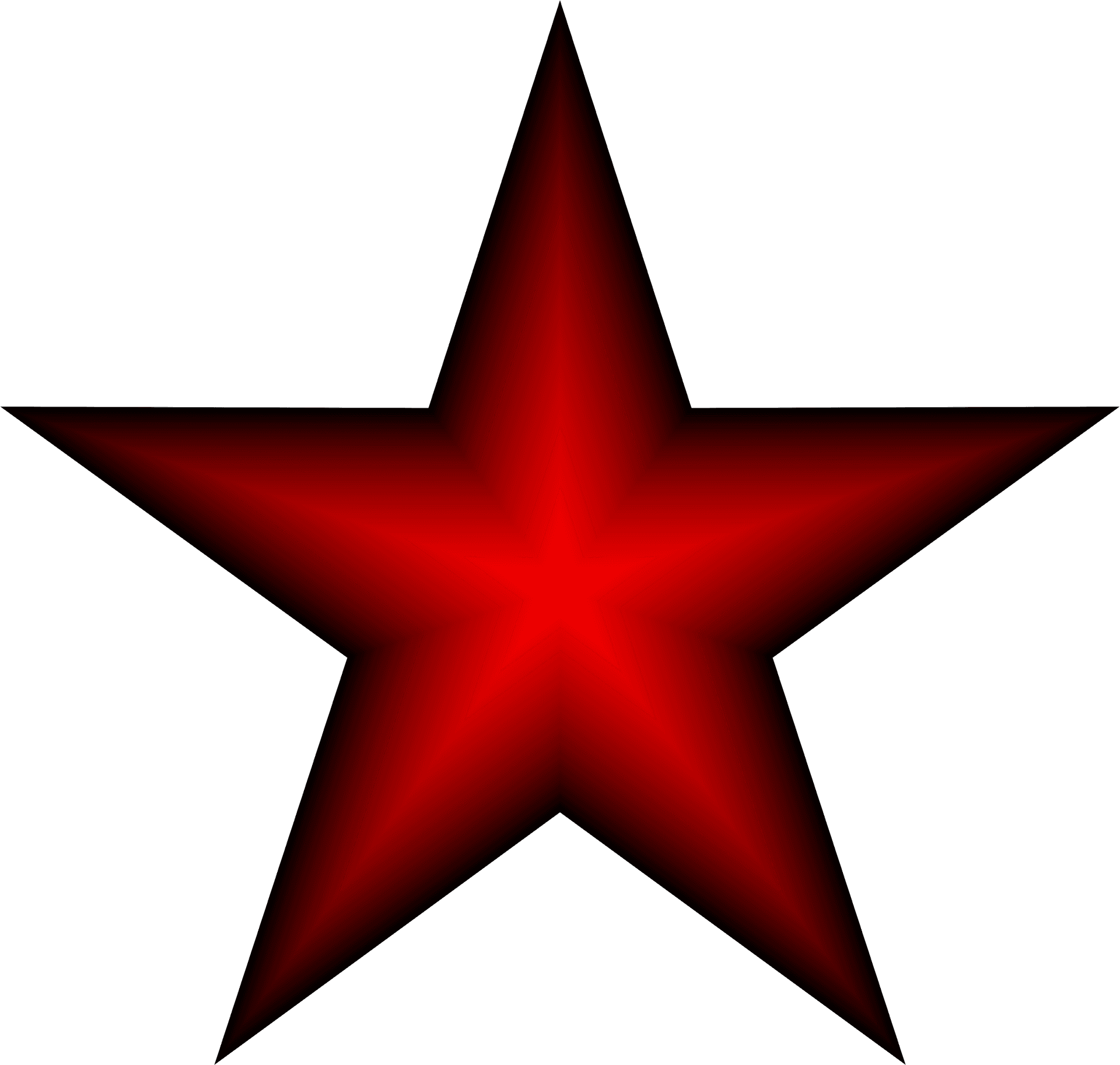 Red Gradient Star Icon PNG