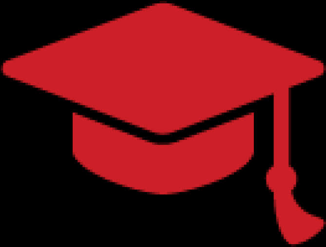 Red Graduation Cap Icon PNG