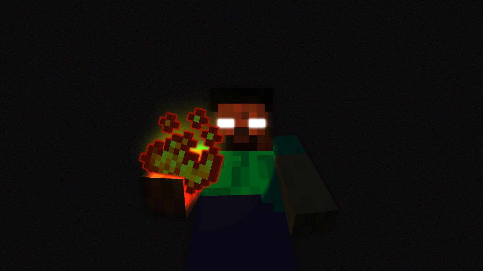 Red Green Herobrine Picture